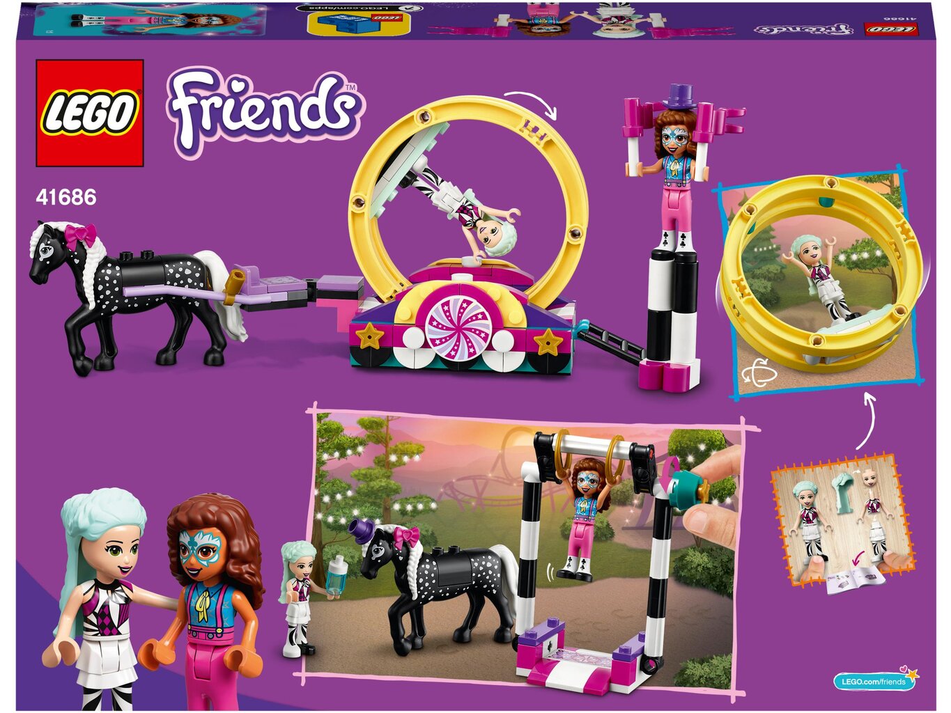 41686 LEGO® Friends Maagiline akrobaatika цена и информация | Klotsid ja konstruktorid | kaup24.ee