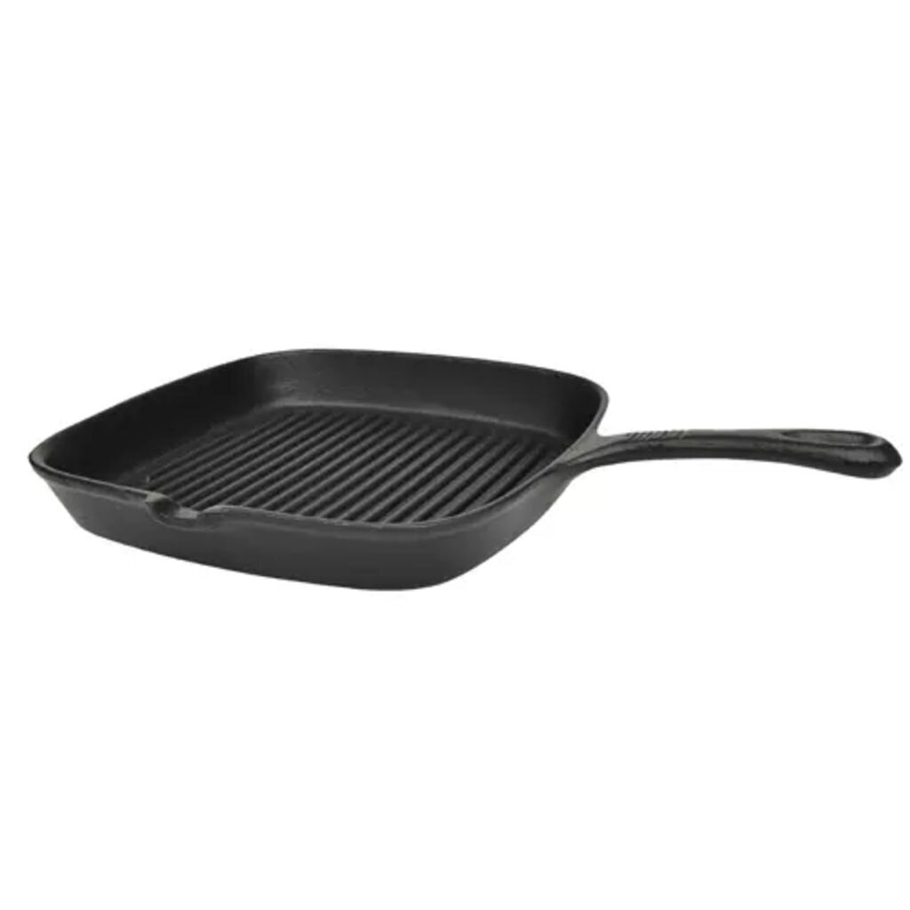 Malmist grillpann vidaXL 24x23 cm hind ja info | Pannid | kaup24.ee