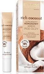 Крем для век Eveline Rich Coconut, 20 мл цена и информация | Сыворотки, кремы для век | kaup24.ee