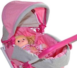 Коляска для кукол Milly Mally Alice Prestige, розовая цена и информация | Игрушки для девочек | kaup24.ee