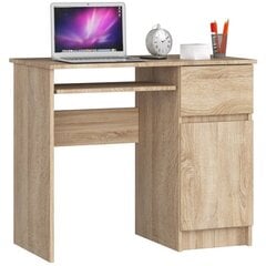 Письменный стол NORE Piksel, правый вариант, цвета дуба цена и информация | Компьютерные, письменные столы | kaup24.ee