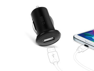 SBS Autolaadija USB pesaga 1A, must (SBSOAPU010) hind ja info | Mobiiltelefonide laadijad | kaup24.ee