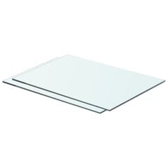 vidaXL riiulid 2 klaasist paneeli 50 x 30 cm цена и информация | Полки | kaup24.ee