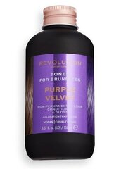 Полуперманентная краска для брюнеток Revolution Haircare London Tones For Brunettes, 150 мл, Purple Velve цена и информация | Краска для волос | kaup24.ee