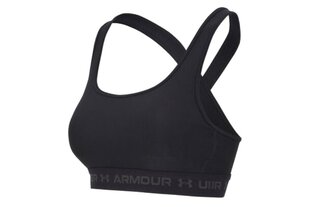 Спортивный бюстгальтер для женщин Under Armour Crossback Mid Bra 1361034-001, черный цена и информация | Спортивная одежда женская | kaup24.ee