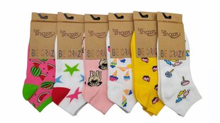 Короткие носки для девочек без Snazzy ST-07, 6 шт. цена и информация | Носки, колготки для девочек | kaup24.ee
