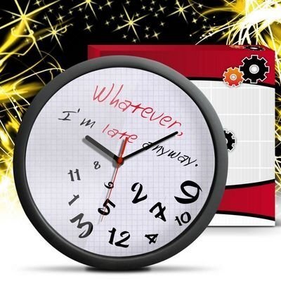 Seinakell Whatever O'clock, 30 cm цена и информация | Originaalsed kellad | kaup24.ee
