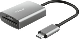 MEMORY READER FLASH USB-C/24136 TRUST цена и информация | Адаптеры и USB-hub | kaup24.ee