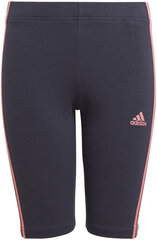 Adidas Lühikesed Püksid G 3S Bk Short Blue GN4092/140 hind ja info | Tüdrukute lühikesed püksid | kaup24.ee