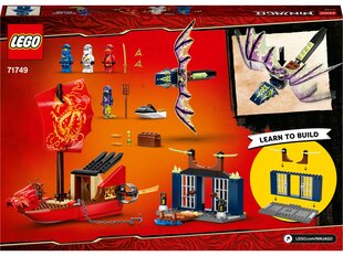 71749 LEGO® NINJAGO Последний полет, подаренный судьбой цена и информация | Конструкторы и кубики | kaup24.ee