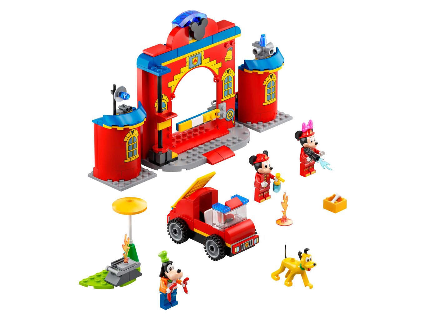 10776 LEGO® | Disney Miki ja sõprade tuletõrjedepoo ja -auto hind ja info | Klotsid ja konstruktorid | kaup24.ee