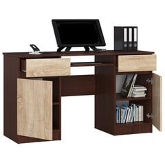 Письменный стол NORE A5, темно-коричневый/цвета дуба цена и информация | Компьютерные, письменные столы | kaup24.ee