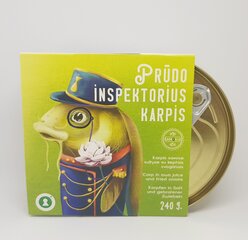 Karpkala omas mahlas praetud sibulaga ŠamŪkis "Karpkala - tiigi inspektor", 240 g hind ja info | Kalatooted | kaup24.ee