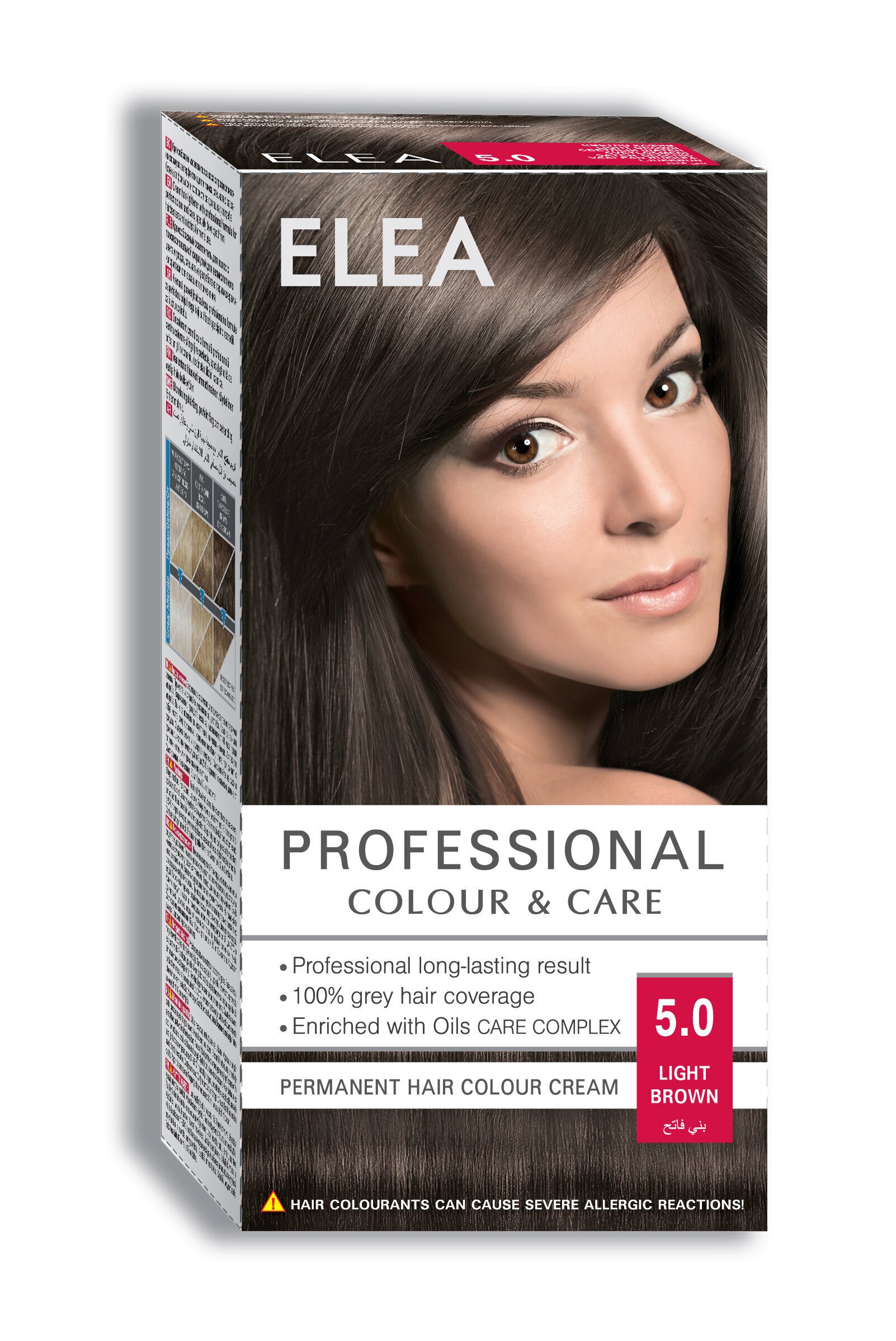 Стойкая крем-краска для волос Elea Professional Colour&Care 5.0 Light  brown, 123 мл цена | kaup24.ee