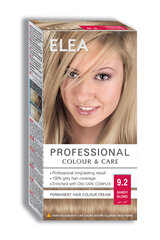 Kauapüsiv kreem-juuksevärv Elea Professional Colour&Care 9.2 Sandy blond, 123 ml цена и информация | Краска для волос | kaup24.ee