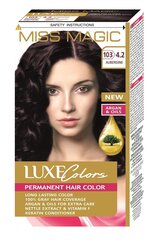 Стойкая краска для волос Miss Magic Luxe Colors 4.2 Aubergine, 123 мл цена и информация | Краска для волос | kaup24.ee