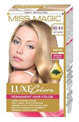 Стойкая краска для волос Miss Magic Luxe Colors 8.0 Light blond, 93 мл цена и информация | Краска для волос | kaup24.ee