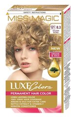 Стойкая краска для волос Miss Magic Luxe Colors 8.3 Golden blond, 93 мл цена и информация | Краска для волос | kaup24.ee