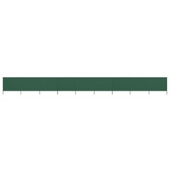 vidaXL tuulekaitse sein 9 paneelist, kangas, 1200 x 160 cm roheline цена и информация | Зонты, маркизы, стойки | kaup24.ee