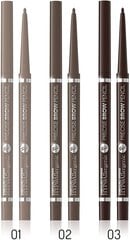 Kulmupliiats Bell Hypoallergenic Precise brow pencil 01 Light blonde, 2 g hind ja info | Kulmuvärvid, -pliiatsid | kaup24.ee