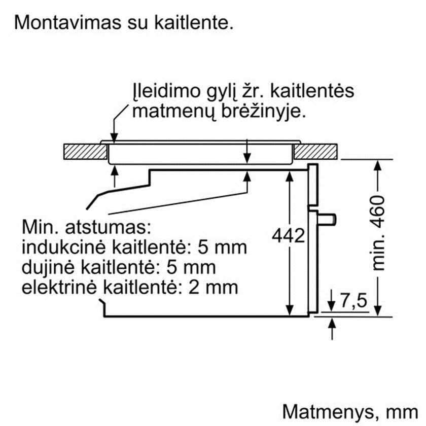 Integreeritav kompaktahi Bosch (mikrolainefunktsiooniga), CMG633BS1 цена и информация | Ahjud | kaup24.ee