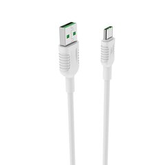 Borofone X33 USB-C kaabel 5A / 120cm valge hind ja info | Mobiiltelefonide kaablid | kaup24.ee