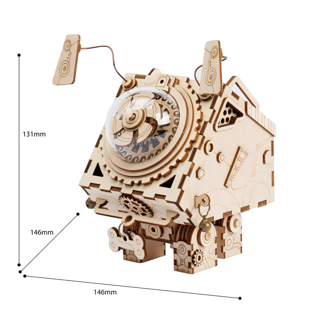 Robotime Seymour 3D pusle hind ja info | Klotsid ja konstruktorid | kaup24.ee