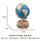 Robotime The Globe 3D pusle цена и информация | Klotsid ja konstruktorid | kaup24.ee
