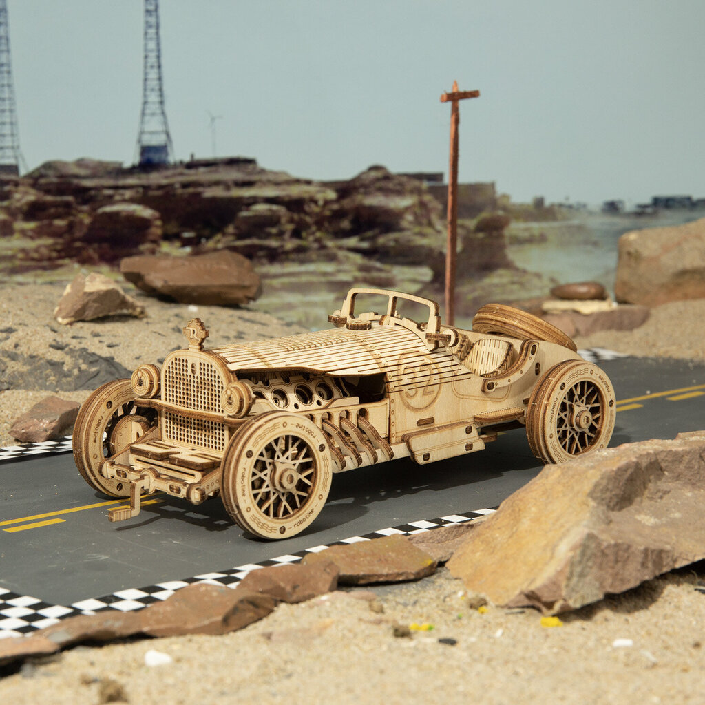 Robotime Grand Prix Car 3D pusle hind ja info | Klotsid ja konstruktorid | kaup24.ee