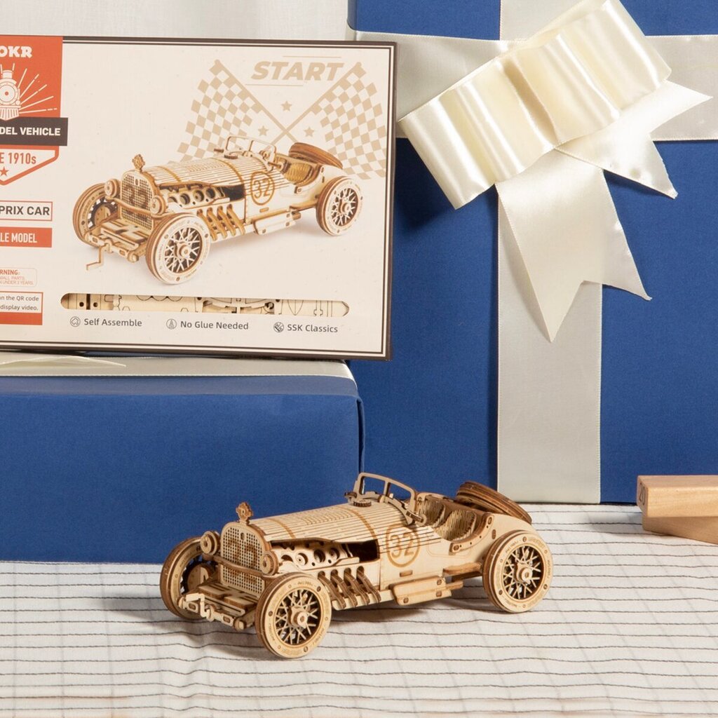Robotime Grand Prix Car 3D pusle hind ja info | Klotsid ja konstruktorid | kaup24.ee