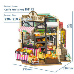 Robotime Carl’s Fruit Shop 3D pusle hind ja info | Klotsid ja konstruktorid | kaup24.ee