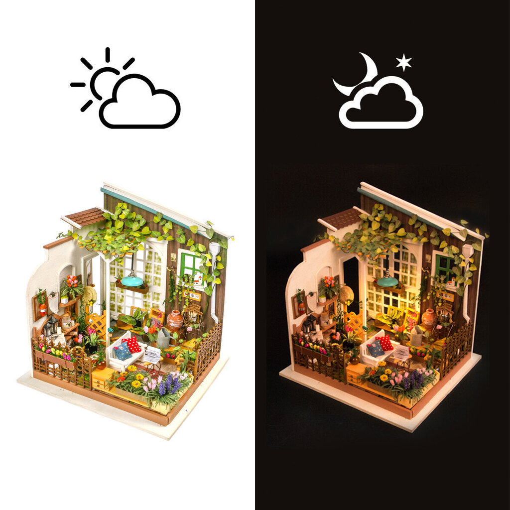 Robotime Miller’s Garden 3D pusle hind ja info | Klotsid ja konstruktorid | kaup24.ee