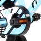 vidaXL laste jalgratas 14'', must ja sinine hind ja info | Jalgrattad | kaup24.ee
