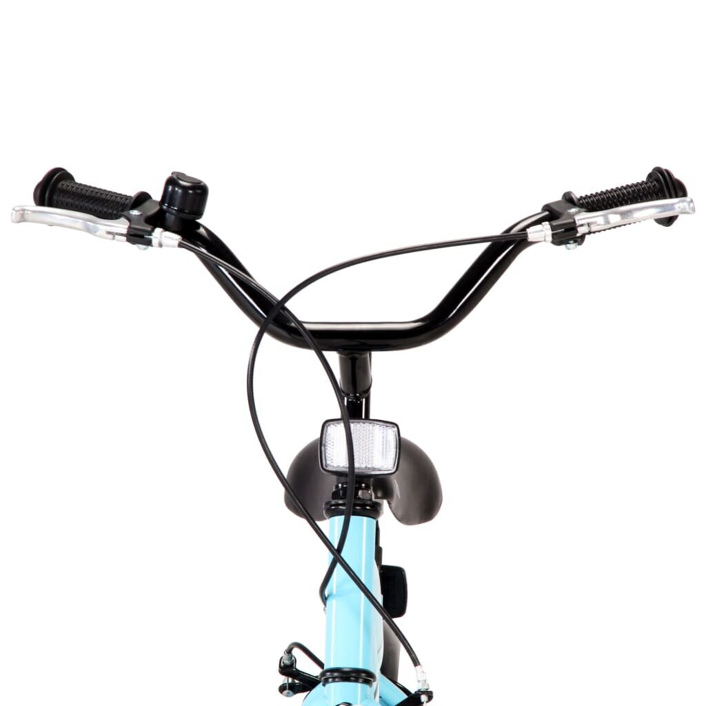 vidaXL laste jalgratas 14'', must ja sinine hind ja info | Jalgrattad | kaup24.ee