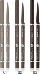 Карандаш для бровей «Bell Hypoallergenic Precise brow pencil», 01 Light blonde, 2г цена и информация | Карандаши, краска для бровей | kaup24.ee