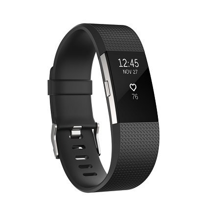 Nutivõru Fitbit Charge 2 L, must цена и информация | Nutivõrud (fitness tracker) | kaup24.ee