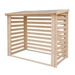 Timbela дровяник из дерева / контейнер M202 цена и информация | Садовые сараи, дровницы | kaup24.ee