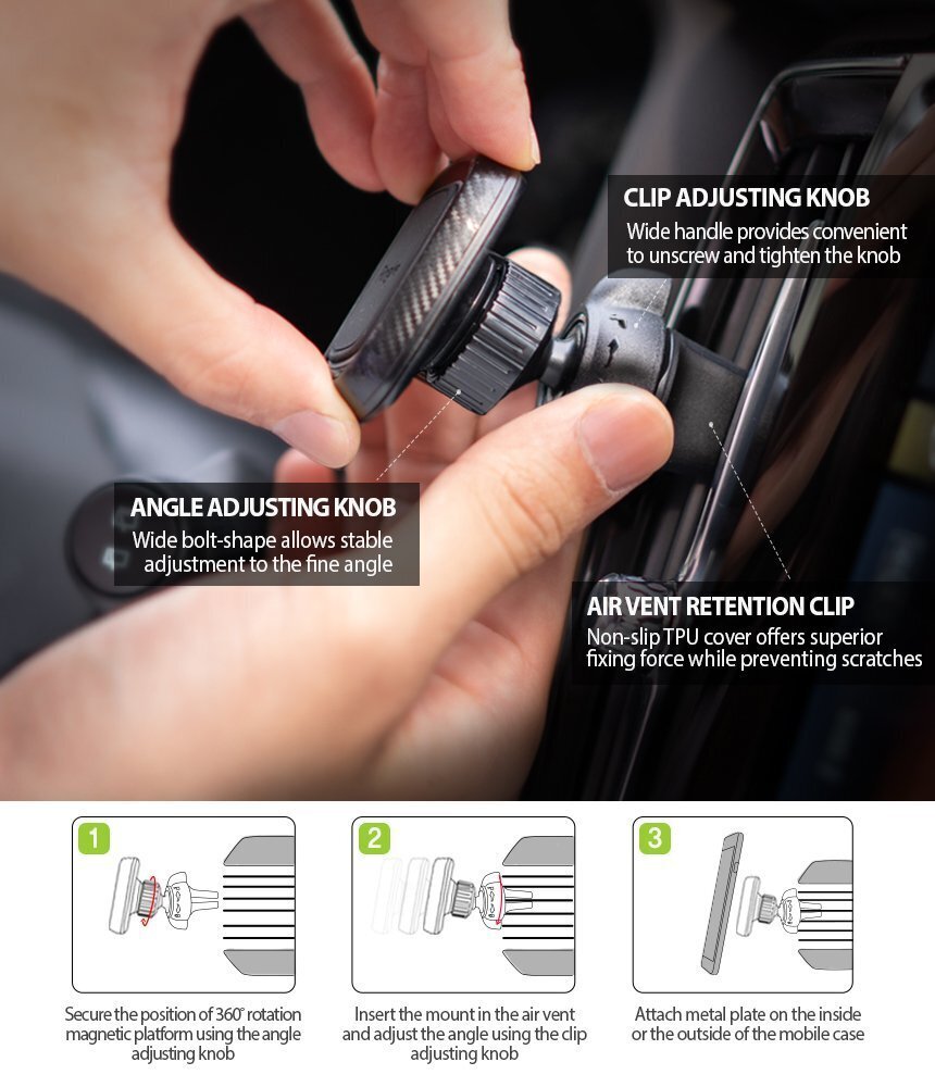 Ringke Power Clip Car Mount hind ja info | Mobiiltelefonide hoidjad | kaup24.ee