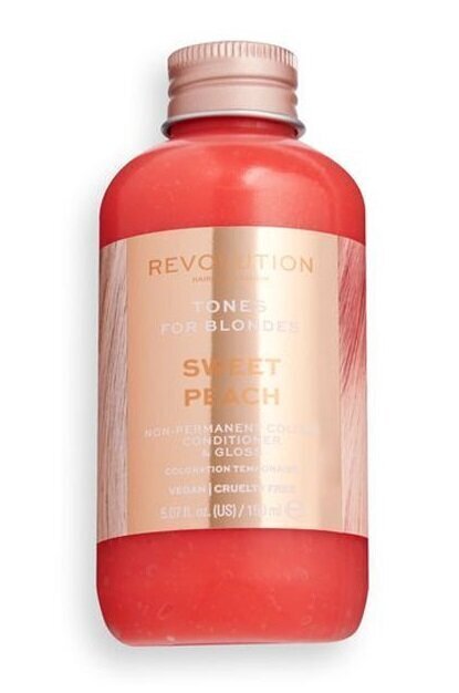 Poolpüsiv juuksevärv blondidele juustele Revolution Haircare London Tones for Blondes, 150 ml, Sweet Peach цена и информация | Juuksevärvid | kaup24.ee