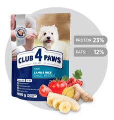 CLUB 4 PAWS Premium täisväärtuslik kuivtoit Hipoallergenic small breeds, 900g цена и информация | Сухой корм для собак | kaup24.ee