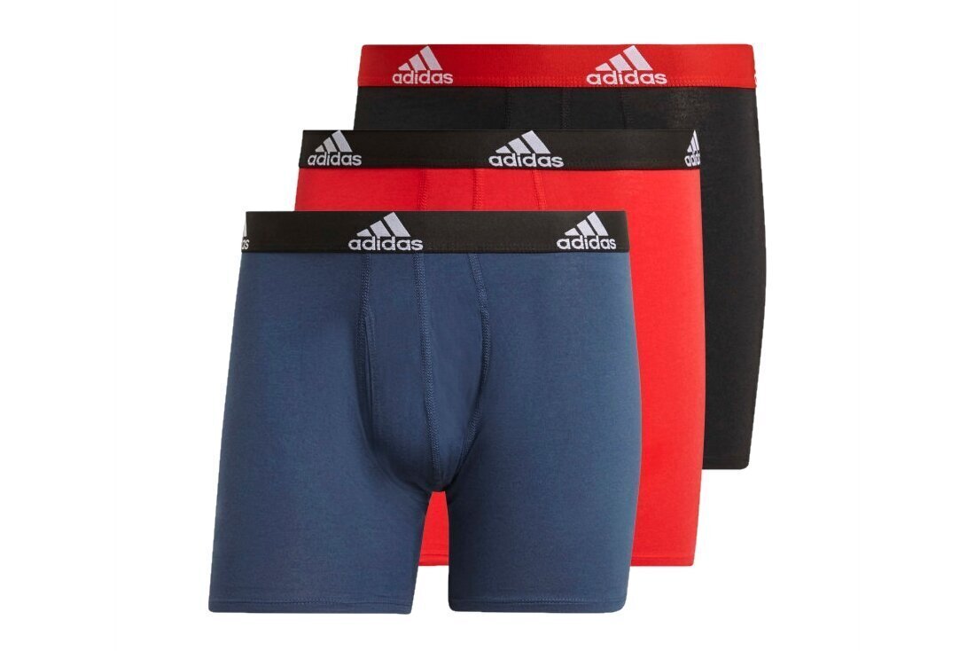 Meeste aluspüksid Adidas Logo Boxer Briefs 3 Pairs GN2018, 3 tk цена и информация | Meeste aluspesu | kaup24.ee