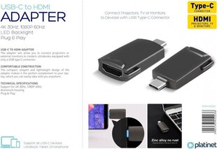Aдаптер Platinet PMMA9856 to HDMI 4K  цена и информация | Адаптеры и USB-hub | kaup24.ee