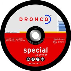 Lihvketas DRONCO AS30R T27 (180 x 6,0 x 22,23) hind ja info | Lihvmasinad ja ketaslõikurid | kaup24.ee