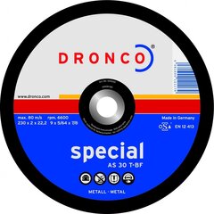 Диск для резки DRONCO AS30T T42 (125 x 2,5 x 22.23) цена и информация | Шуруповерты, дрели | kaup24.ee