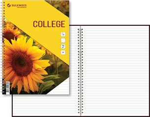 College A4, 60 lehte, jooneline – kollane hind ja info | Vihikud, märkmikud ja paberikaubad | kaup24.ee