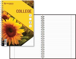 College A5, 60 lehte, jooneline – kollane hind ja info | Vihikud, märkmikud ja paberikaubad | kaup24.ee