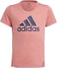 Pluus Adidas G Bl T Pink GN1441/140 hind ja info | Tüdrukute särgid | kaup24.ee
