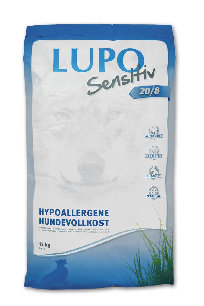 Markus Muhle Lupo Sensitiv 20/8 hüpoallergeenne ja vähe aktiivsustega koertele, 15 kg цена и информация | Kuivtoit koertele | kaup24.ee