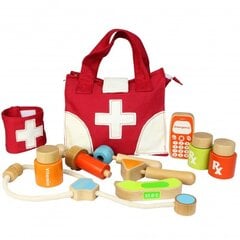 Puidust meditsiiniline komplekt kotiga Masterkidz hind ja info | Tüdrukute mänguasjad | kaup24.ee