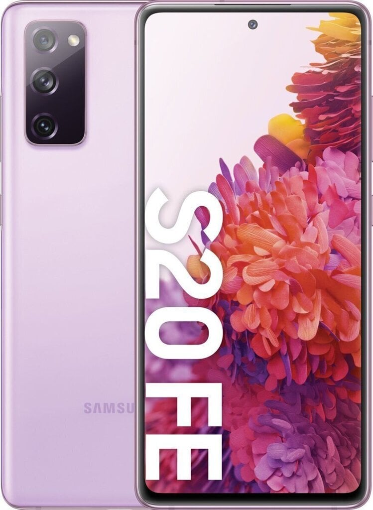 Samsung Galaxy S20 FE, 128 GB, Dual SIM (SM-G780G) Cloud Lavender hind ja info | Telefonid | kaup24.ee